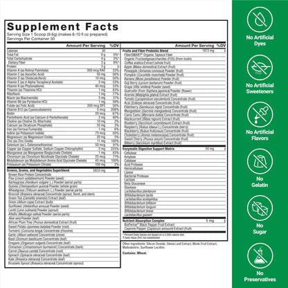 Force Factor Smarter Greens Daily Wellness Powder 2-Pack to Support Energy, Immunity & Digestion, Superfood Greens Powder with Vitamins, Minerals & Probiotics, Unflavored, 60 Servings - dailyvitalstore