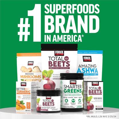Force Factor Smarter Greens Daily Wellness Powder, Greens Superfood Powder to Support Gut Health, Bloating, & Digestion, with 40+ Superfoods - dailyvitalstore