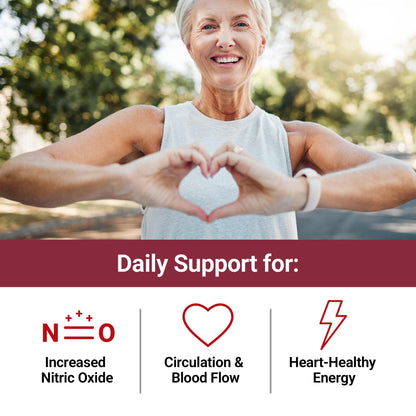 Force Factor Total Beets Blood Pressure Support Chews, Nitric Oxide Supplement with Beet Root Powder & Grape Seed Extract for Heart Health - dailyvitalstore