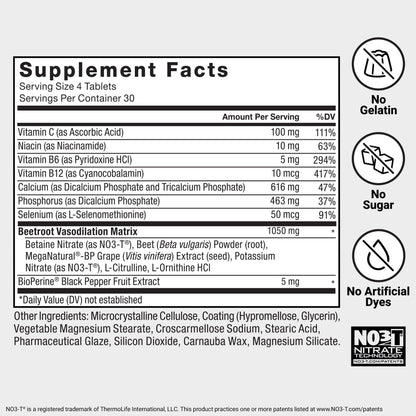 Force Factor Total Beets Blood Pressure Support with Grape Seed Extract and Non GMO Beet Root Powder for Heart Health - dailyvitalstore
