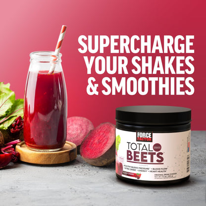 Force Factor Total Beets Superfood Beet Root Powder 2-Pack, Nitrates to Support Circulation, Blood Flow, Nitric Oxide, Energy, Endurance, Stamina - dailyvitalstore