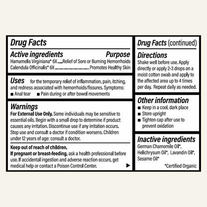 Forces of Nature Fissure Control, Organic Homeopathic Treatment with Witch Hazel for Anal Fissures, Hemorrhoid Related Irritation & Discomfort, Fast, Natural Topical Relief, 1 Fl Oz - dailyvitalstore