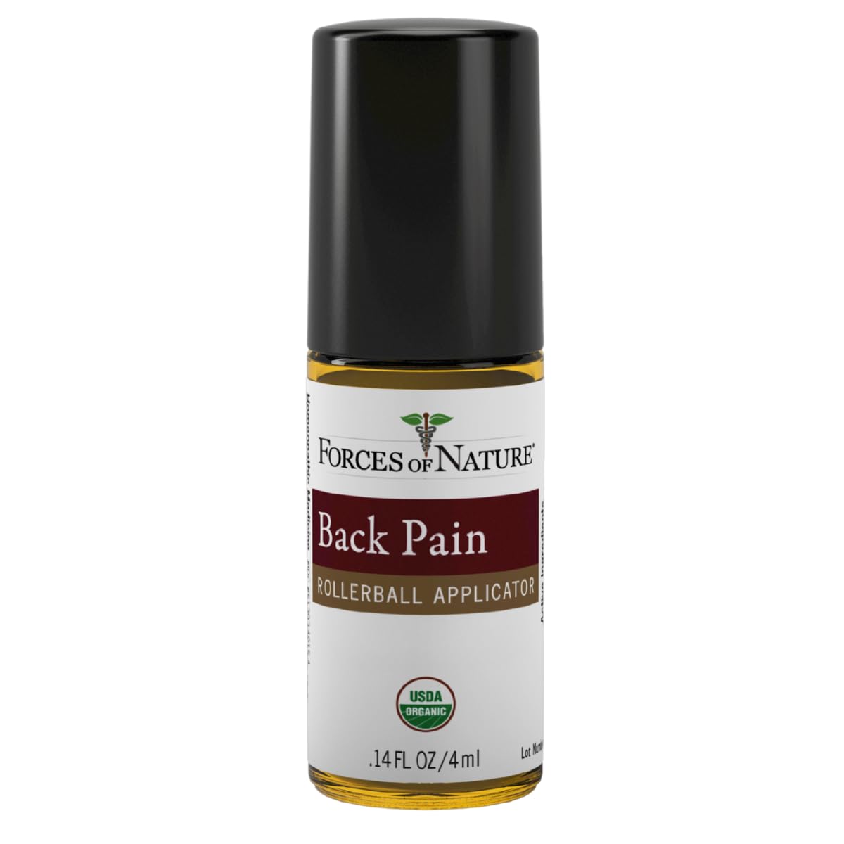 Forces of Nature Natural, Organic Back Pain Relief, w/Arnica & St John's Wort, Fast Acting Anti-Inflammatory Topical Muscle Soother for Lower Back, Sciatica, Neck, Non-GMO, Cruelty-Free, 0.14 Fl Oz - dailyvitalstore