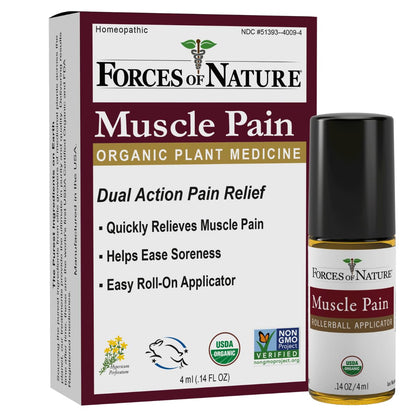Forces of Nature - Natural, Organic Muscle Pain Relief (4ml) (Packaging May Vary) - dailyvitalstore