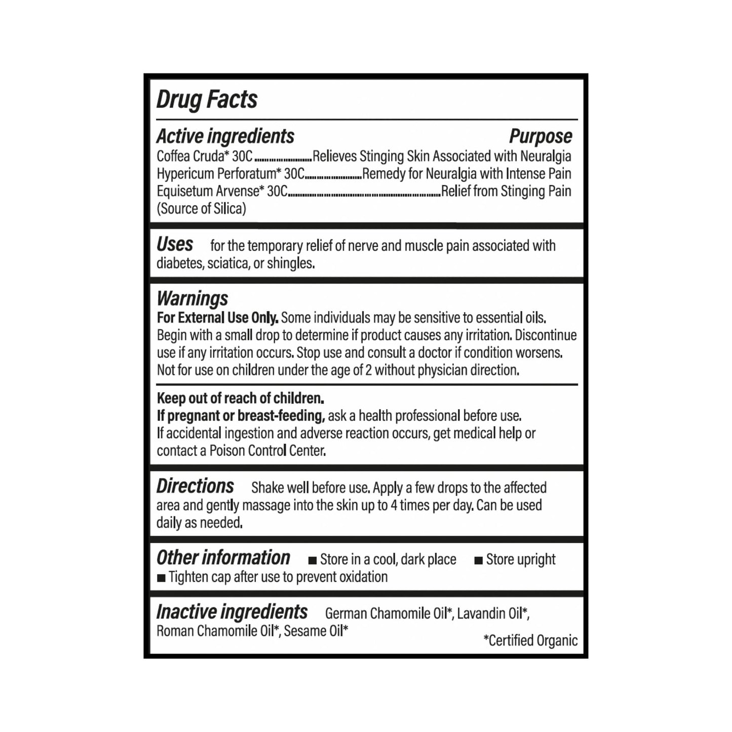Forces of Nature Nerve Pain Management, Organic Topical Relief for Neuropathy & Nerve Discomfort, Homeopathic Medicine Supports Relief from Shooting Pains for Back, Hands, Legs and Feet, .37 fl oz - dailyvitalstore