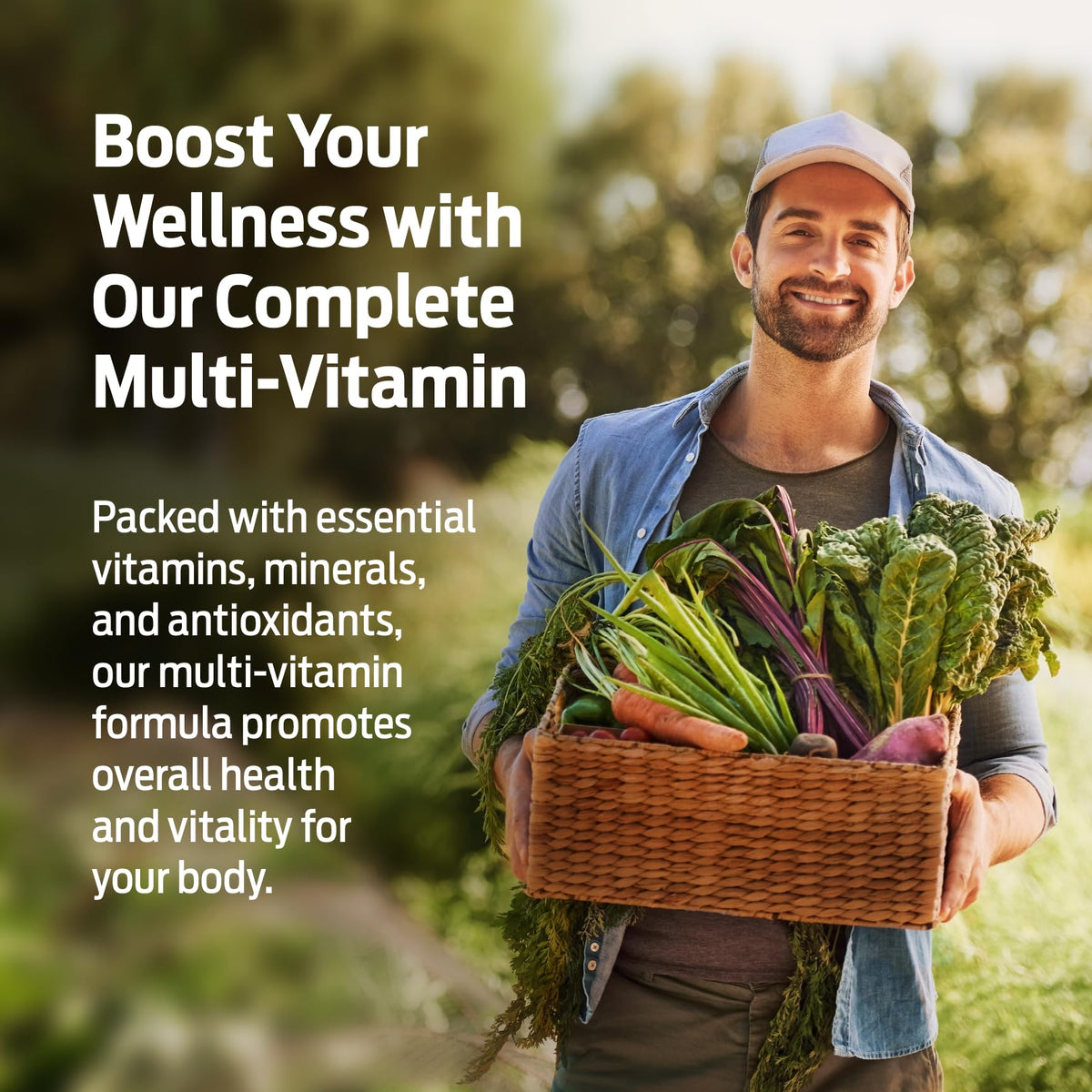 ForestLeaf Daily Vitamin Multivitamin for Men, Multi-Vitamin for Men - Mens Multivitamins & Multiminerals Supplement | All Essential Vitamins Needed for Health, Longevity & Energy | 60 Veg Caps - dailyvitalstore
