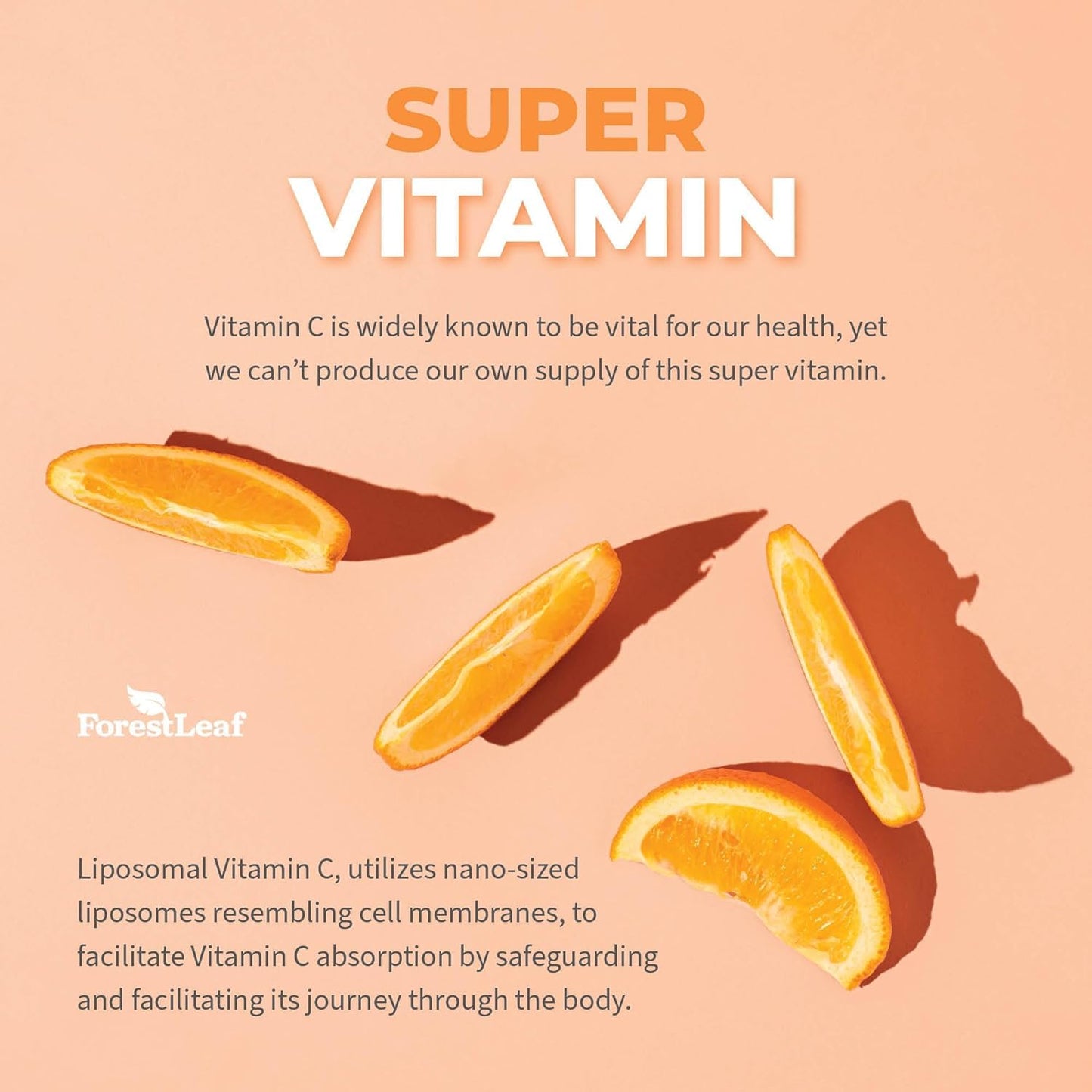 ForestLeaf Liposomal Vitamin C 1400mg Capsules | High Dose Vitamin C Liposomal Supplement w Coconut Oil Fatty Acids | Fast Absorption | Immune Support, - dailyvitalstore