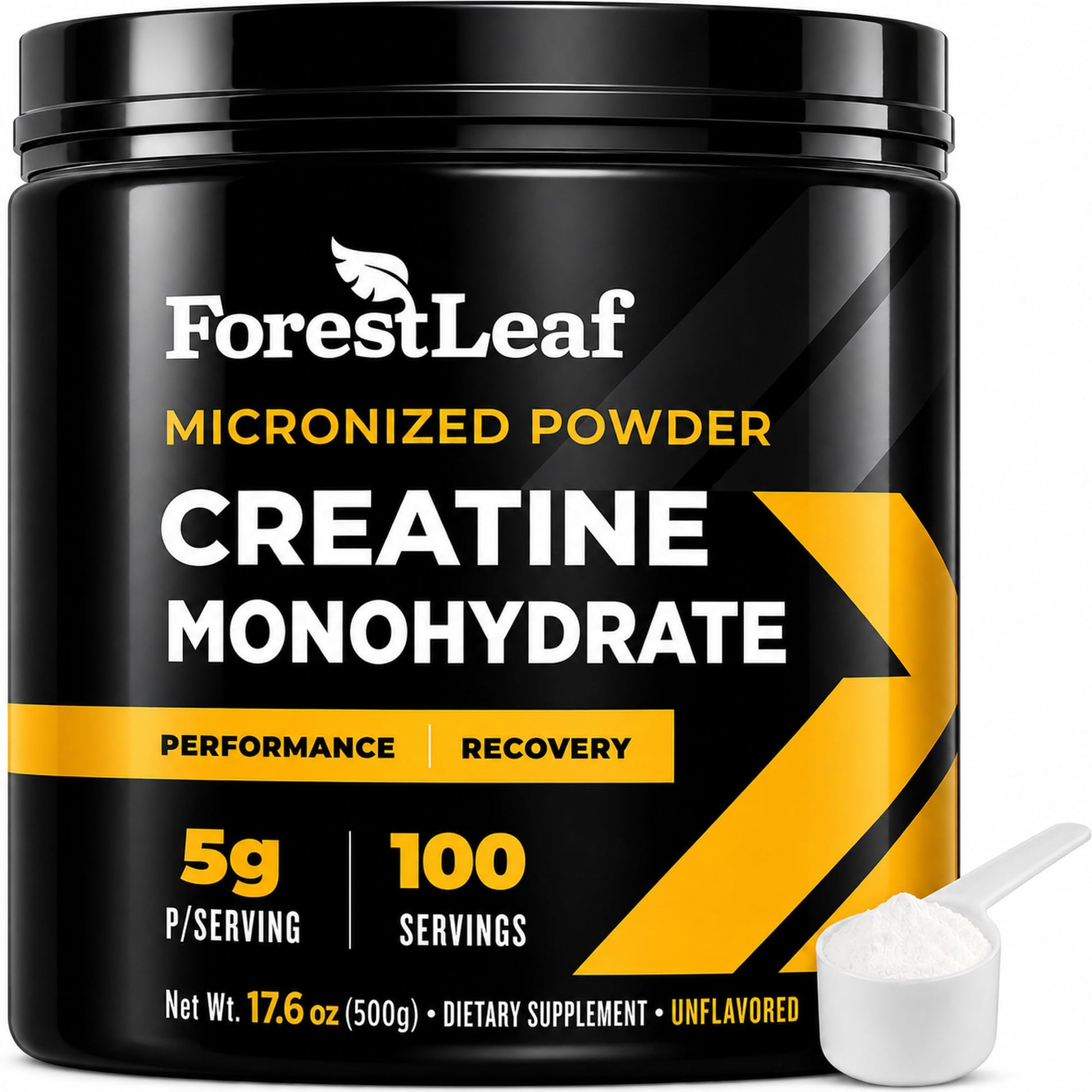 ForestLeaf Micronized Creatine Monohydrate Powder - Maximize Muscle Growth & Strength - Unflavored Creatine for Women and Men - dailyvitalstore