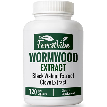 ForestVibe Wormwood Complex with Black Walnut & Clove, 3-in-1 Herbal Blend, Sweet Wormwood Extract Capsules, 120 Vegan Capsules, 2 Month Supply, Non-GMO & Gluten Free Supplement - dailyvitalstore