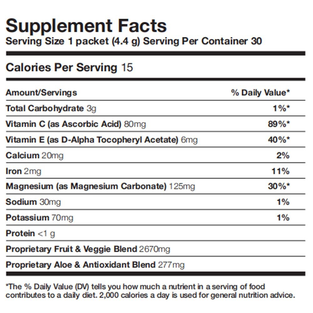 Forever Living - Forever Supergreens - Blend for Your Active Lifestyle - Supercharge Your Day w/Over 20 Powerful Greens and Superfoods. - 30 Packets - dailyvitalstore
