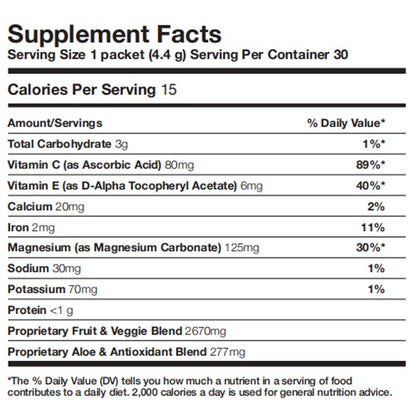 Forever Living - Forever Supergreens - Blend for Your Active Lifestyle - Supercharge Your Day w/Over 20 Powerful Greens and Superfoods. - 30 Packets - dailyvitalstore