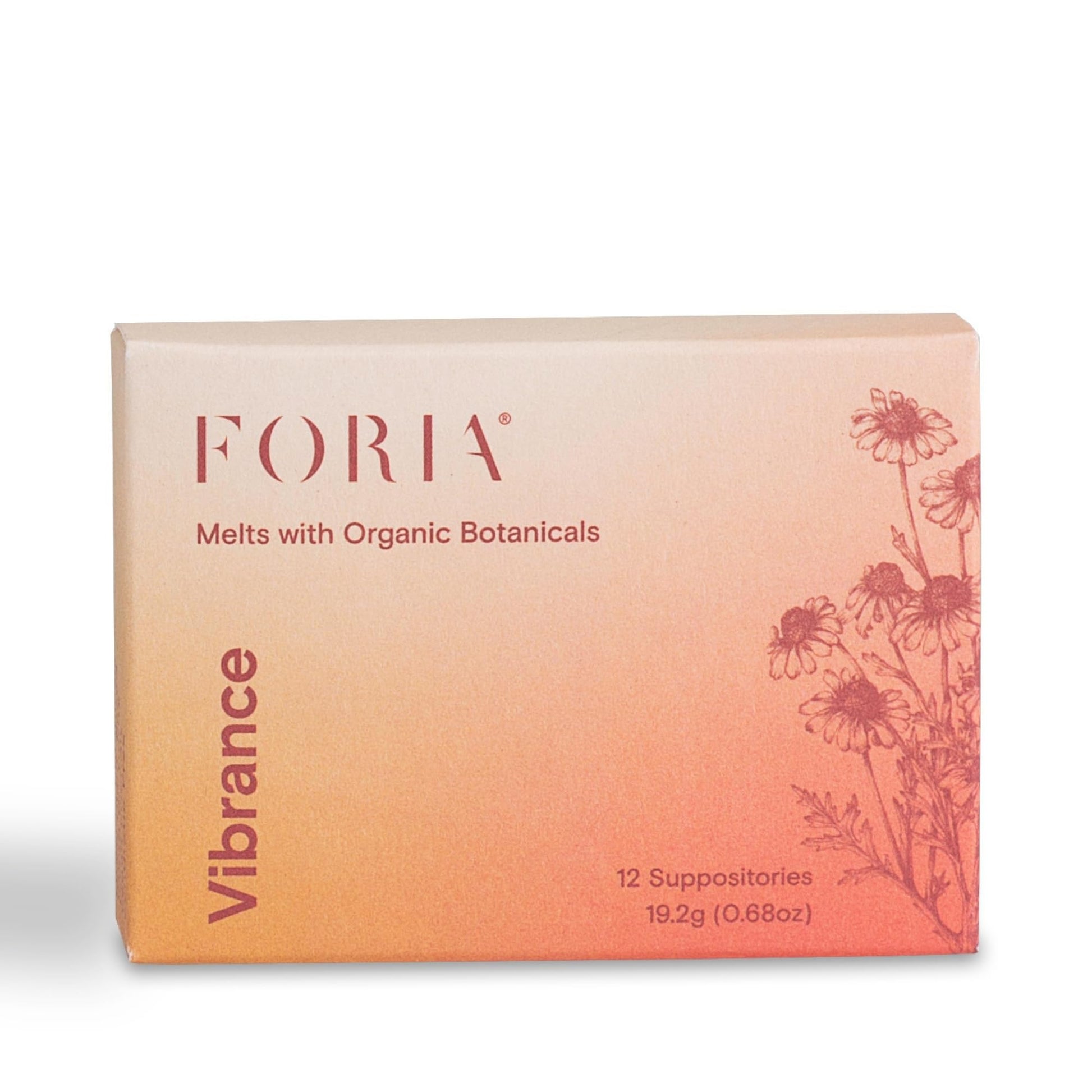 FORIA Vibrance Melts - Organic, Fragrance- Free, Natural Moisturizing Vaginal Suppositories - 12 Count - dailyvitalstore
