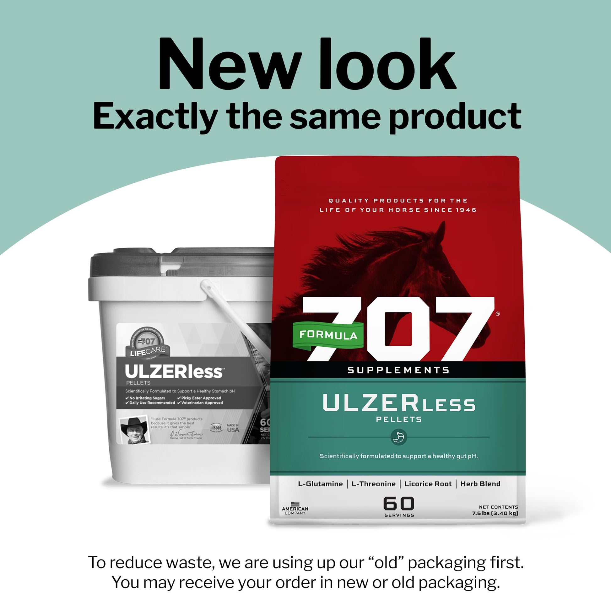 Formula 707 ULZERless Equine Supplement, 7.5lb Bag - Natural Gut Support for Horses with Ulcer Risk Factors - dailyvitalstore