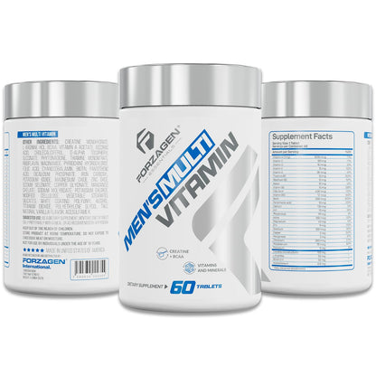 Forzagen Essentials Men's Multivitamin with Creatine and BCAA, Complete Vitamin and Mineral Complex, 60 Tablets - dailyvitalstore