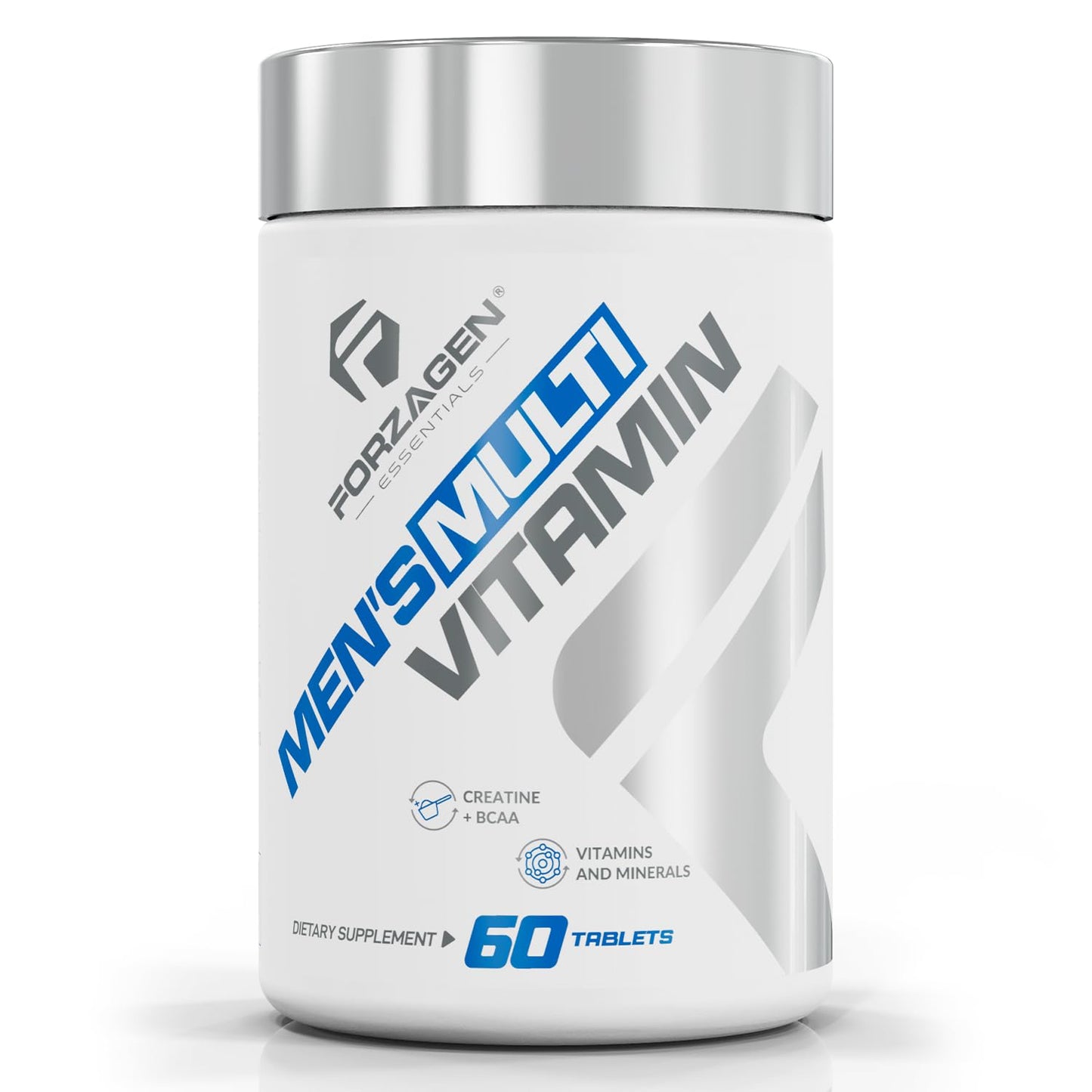 Forzagen Essentials Men's Multivitamin with Creatine and BCAA, Complete Vitamin and Mineral Complex, 60 Tablets - dailyvitalstore