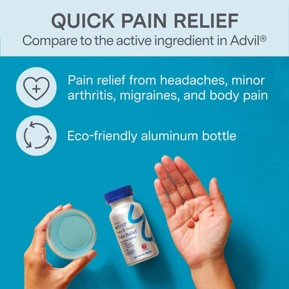 Foster & Thrive Ibuprofen 200mg Tablets for Joint, Knee, Arthritis, and Back Pain Relief, Fever Reducer, Alleviates Body Aches and Headaches, NSAID, 120 Coated Tablets - dailyvitalstore