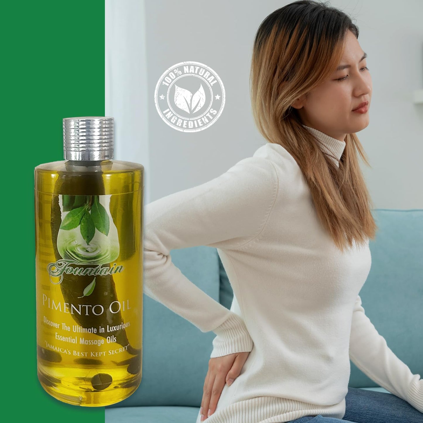 Fountain Pimento Oil 3.5oz for Natural Massage Therapy, Muscle Relief Oil - dailyvitalstore