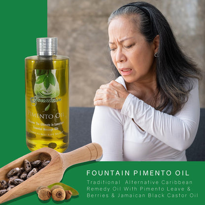 Fountain Pimento Oil 3.5oz for Natural Massage Therapy, Muscle Relief Oil - dailyvitalstore
