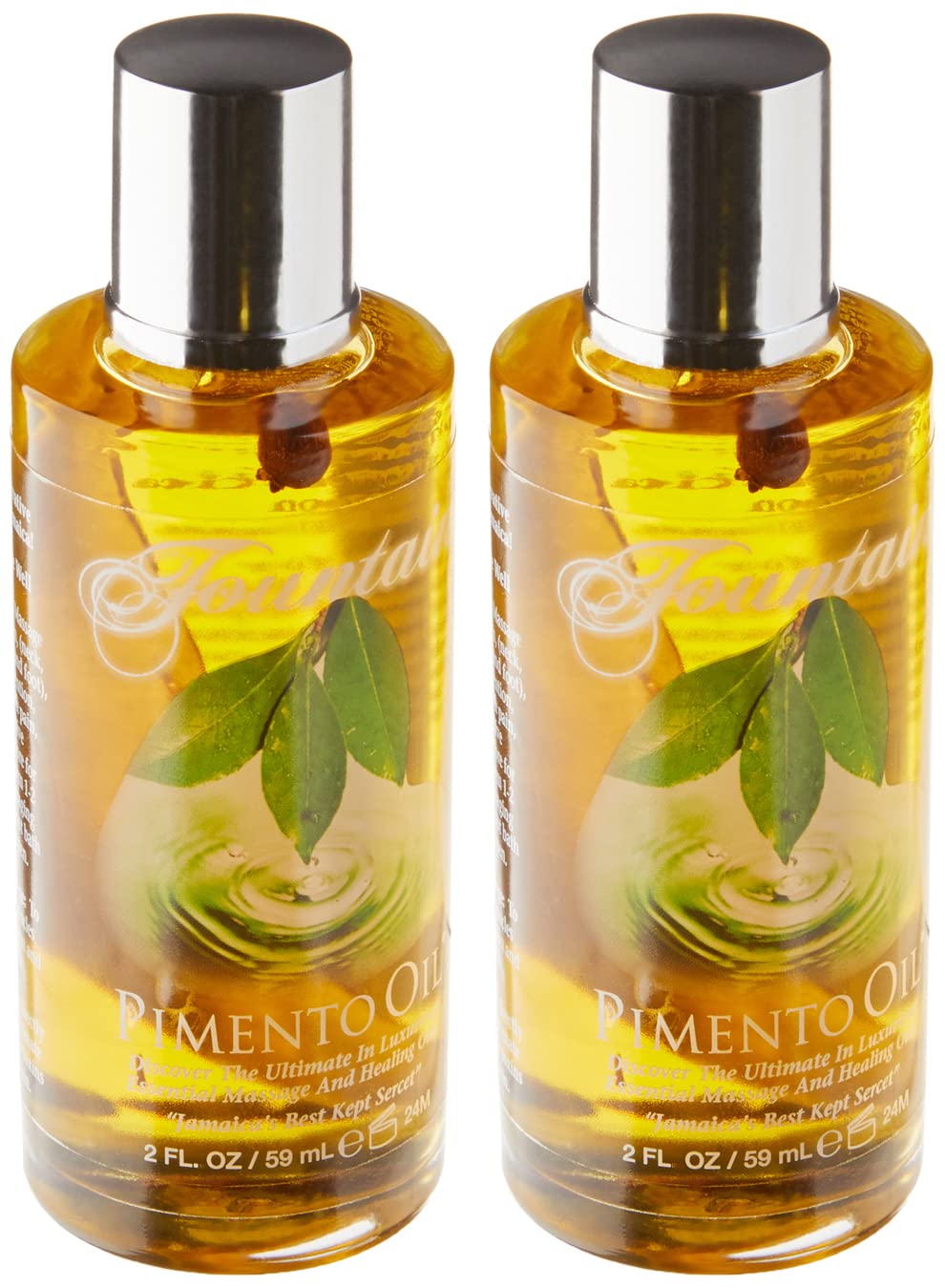 Fountain Pimento Oil for Massage Therapy, Muscle and Joint Deep Tissue Massage, Sore Muscle Balm Massage & Topical Herbal Rub (Pack of 2) - dailyvitalstore