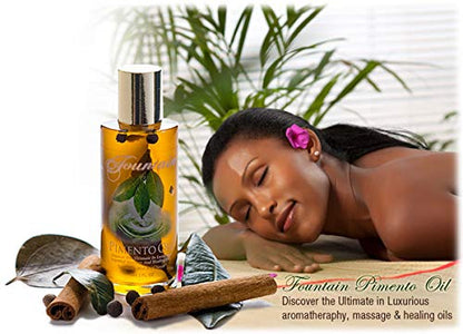 Fountain Pimento Oil for Massage Therapy, Muscle and Joint Deep Tissue Massage, Sore Muscle Balm Massage & Topical Herbal Rub (Pack of 2) - dailyvitalstore