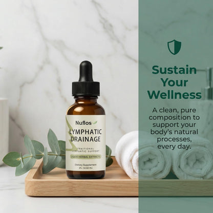 FQMUEV Nuflos Lymphatic Drainage Drops, Lymphatic Drainage Supplements, Premium 4-in-1 Herbal Blend, Daily Wellness & Overall Relief, 2 Fl. Oz (A) - dailyvitalstore