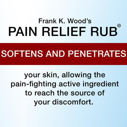 FRANK K. WOOD'S PAIN RELIEF RUB-2 oz (3 Jars) - dailyvitalstore