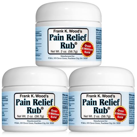 FRANK K. WOOD'S PAIN RELIEF RUB-2 oz (3 Jars) - dailyvitalstore