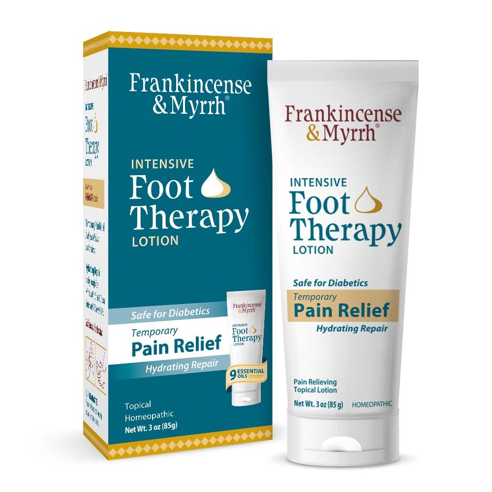 Frankincense & Myrrh Foot Pain Relief Cream - Intensive Foot Therapy Lotion - Diabetic Nerve Pain Relief Cream | Restless Leg Syndrome | Frankincense Essential Oil, 3 Ounce (1-Pack) - dailyvitalstore