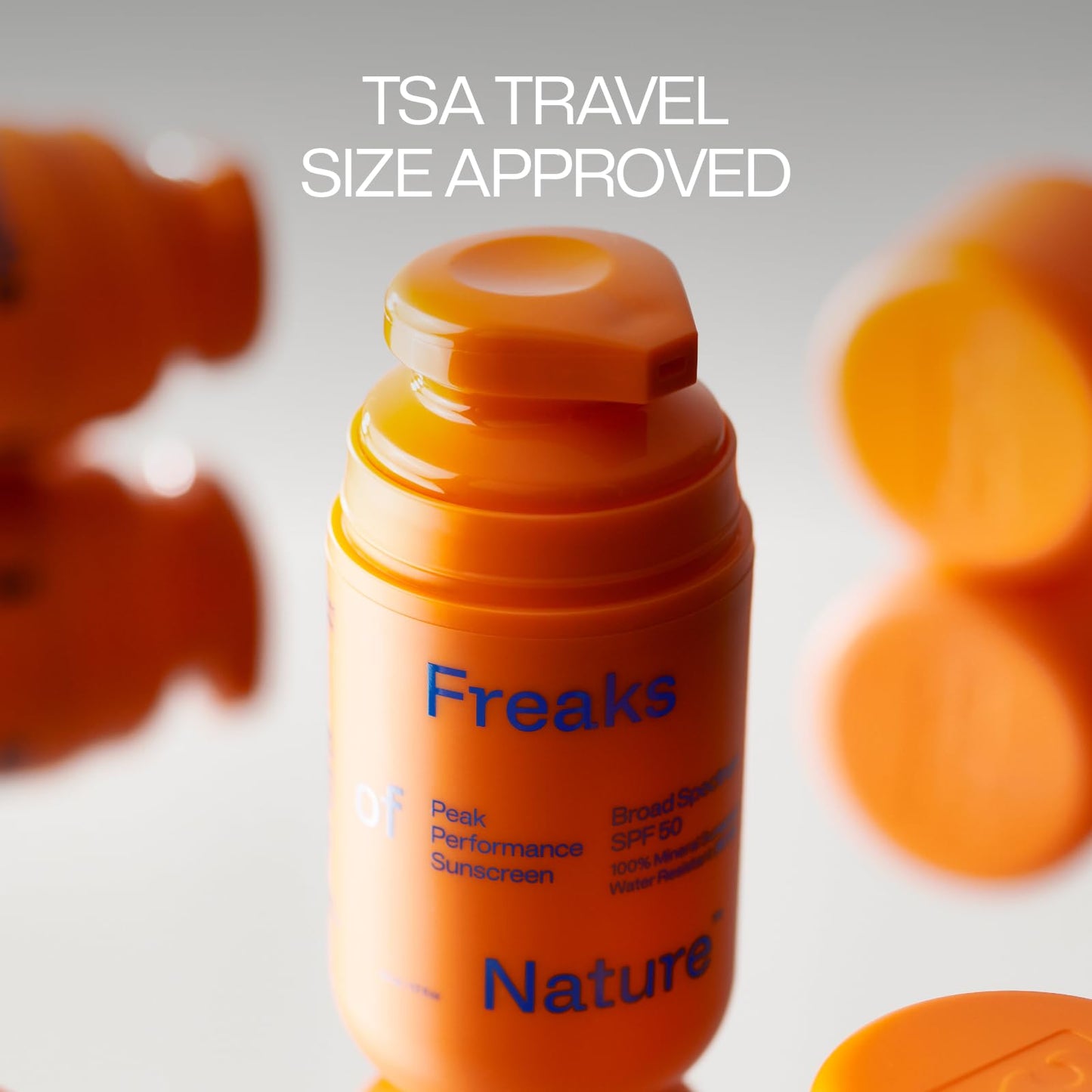 Freaks of Nature Peak Performance SPF 50 | 100% Mineral Sunscreen | Lightweight, Fast-Absorbing, 80-Min Water-Resistant | Plant-Based, Eco-Friendly, Reef-Safe, Cruelty-Free | All Skin Types| 1.7 oz - dailyvitalstore