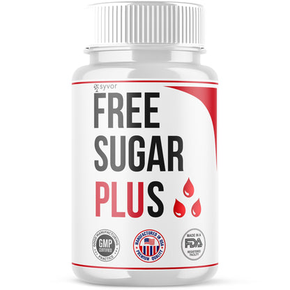Free Sugar Plus Capsules, Official FreeSugar Plus Blood Health Support Pills With All Natural Ingredients, Free Sugar Plus Advanced Wellness Support with Premium Vitamins for Women & Men (60 Capsules) - dailyvitalstore