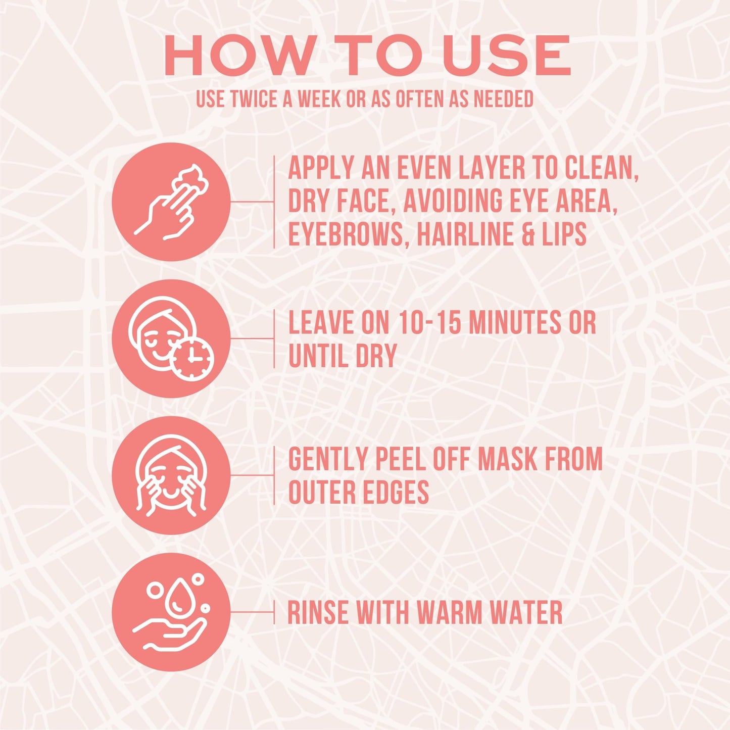 Freeman Exotic Blends French Pink Clay Peel-Off Face Mask, Pore Clearing Facial Mask, Detoxifies & Removes Impurities, Clean Skincare, For Normal & Combination Skin, - dailyvitalstore