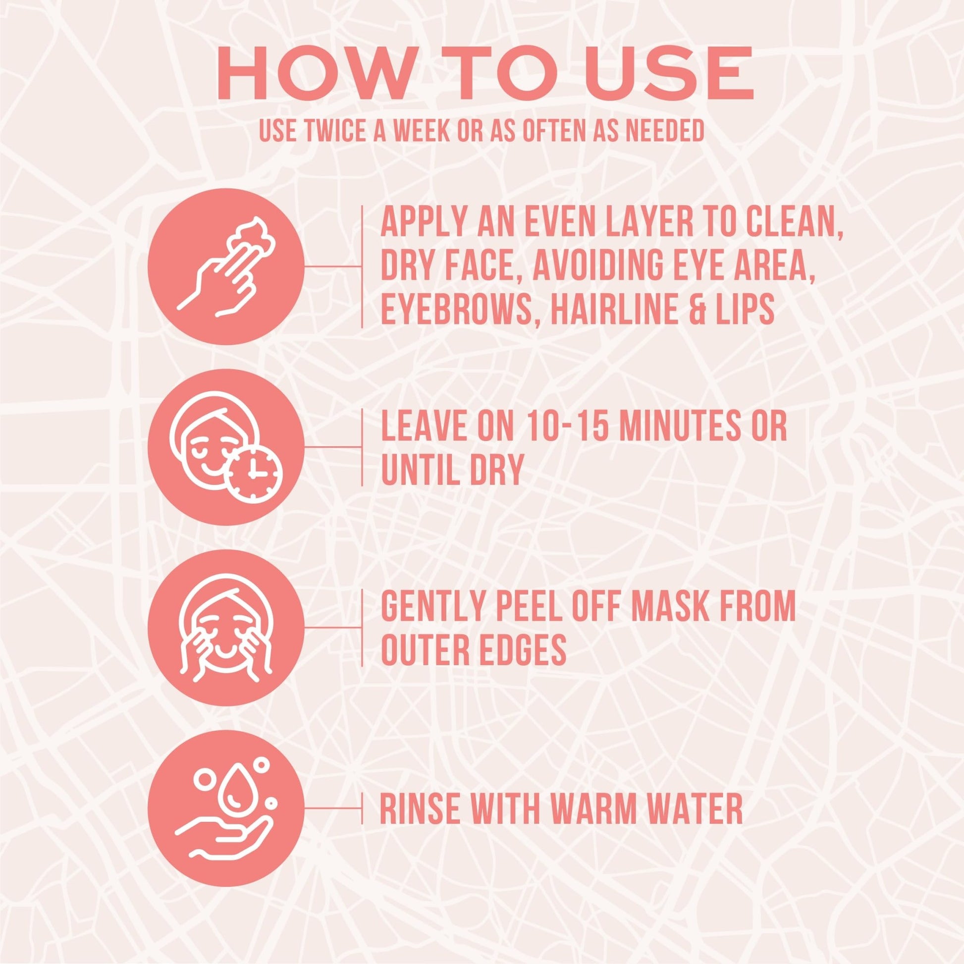Freeman Exotic Blends French Pink Clay Peel-Off Face Mask, Pore Clearing Facial Mask, Detoxifies & Removes Impurities, Clean Skincare, For Normal & Combination Skin, - dailyvitalstore
