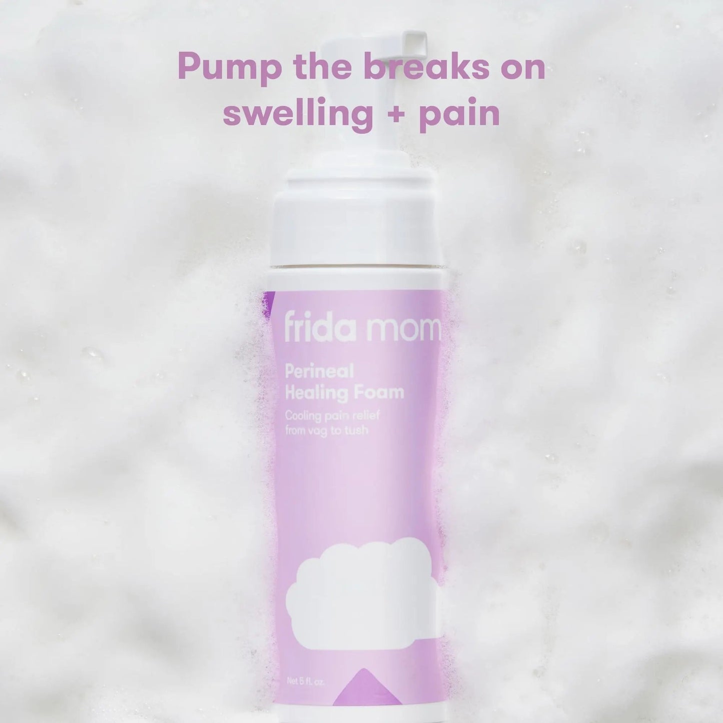 Frida Mom Witch Hazel Perineal Healing Foam for Postpartum Care, Cooling Pain Relief and Hemorrhoid Treatment, 5 Fl Oz - dailyvitalstore