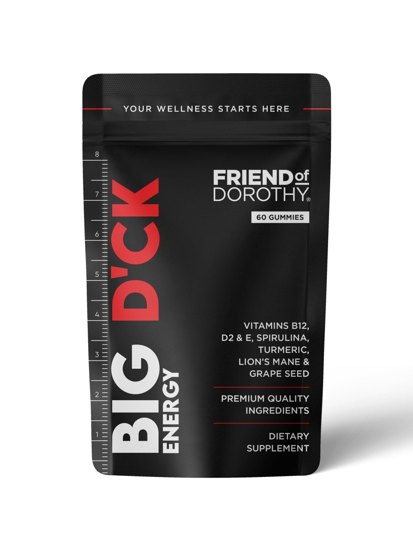 FRIEND OF DOROTHY Daily Multivitamin for Men, Energy, Focus & Immunity Support, Ashwagandha, Lion’s Mane & Reishi, 60 Capsules - dailyvitalstore