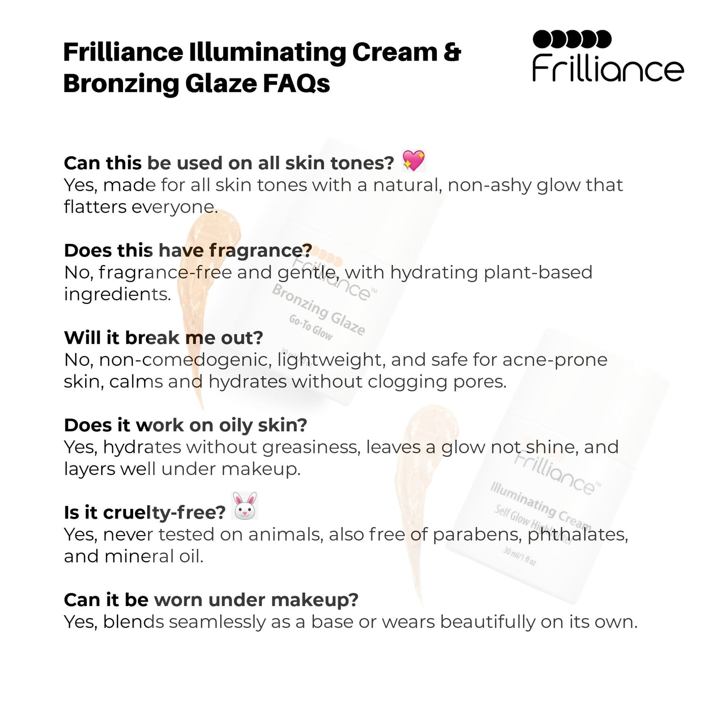 Frilliance Hydrating Go-To Glow, Bronzing Glaze Drops, Cruelty-Free Hypoallergenic for Teens of All Skin Types, 30 ml / 1 fl oz - dailyvitalstore
