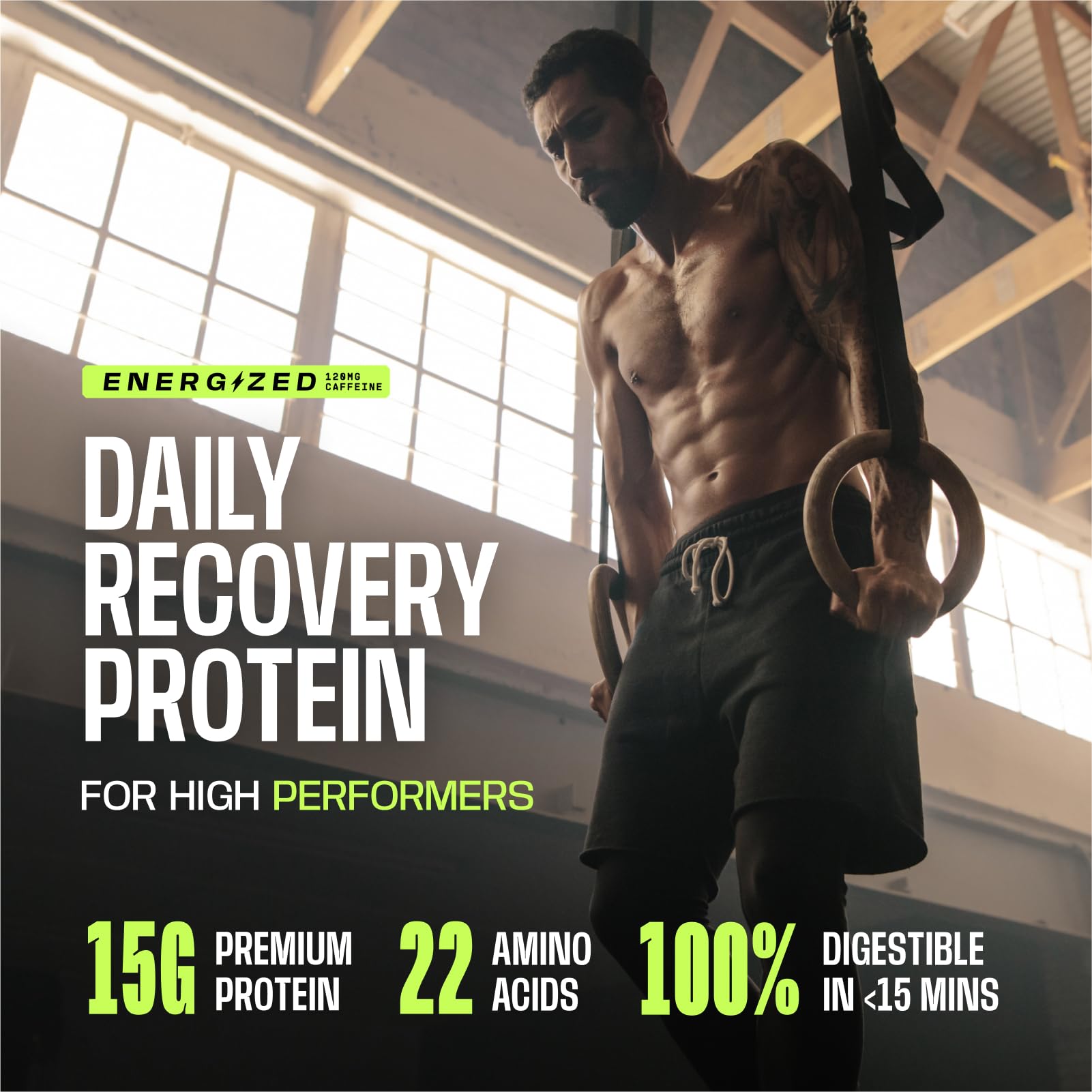Frog Fuel Power Energized Complete Protein Shot, 15g, Nano Hydrolyzed & Grass Fed, 80mg Caffeine, Gluten Free, Fat & Sugar Free, 22 Amino Acids, - dailyvitalstore