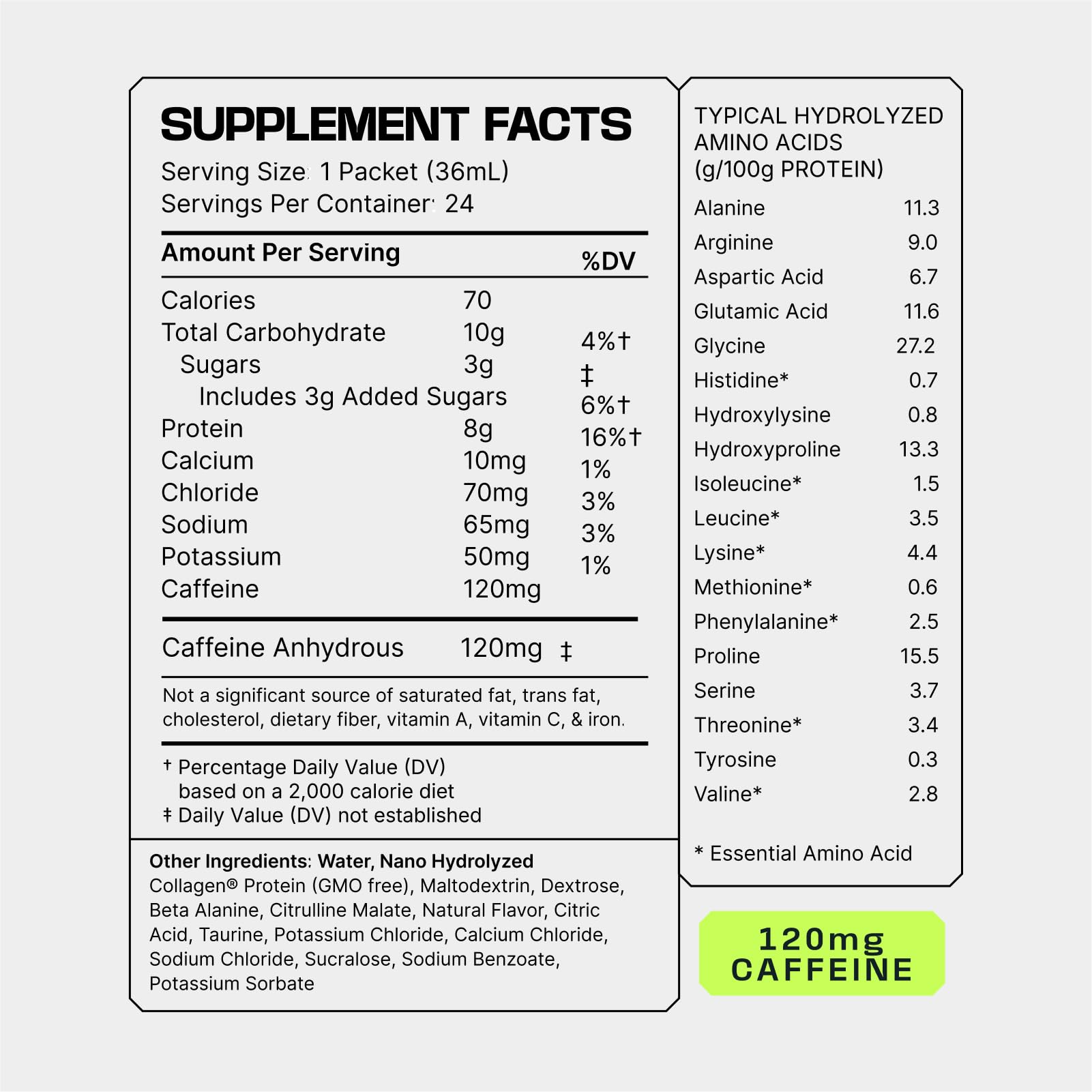 Frog Fuel Power Energized Complete Protein Shot, 15g, Nano Hydrolyzed & Grass Fed, 80mg Caffeine, Gluten Free, Fat & Sugar Free, 22 Amino Acids, - dailyvitalstore
