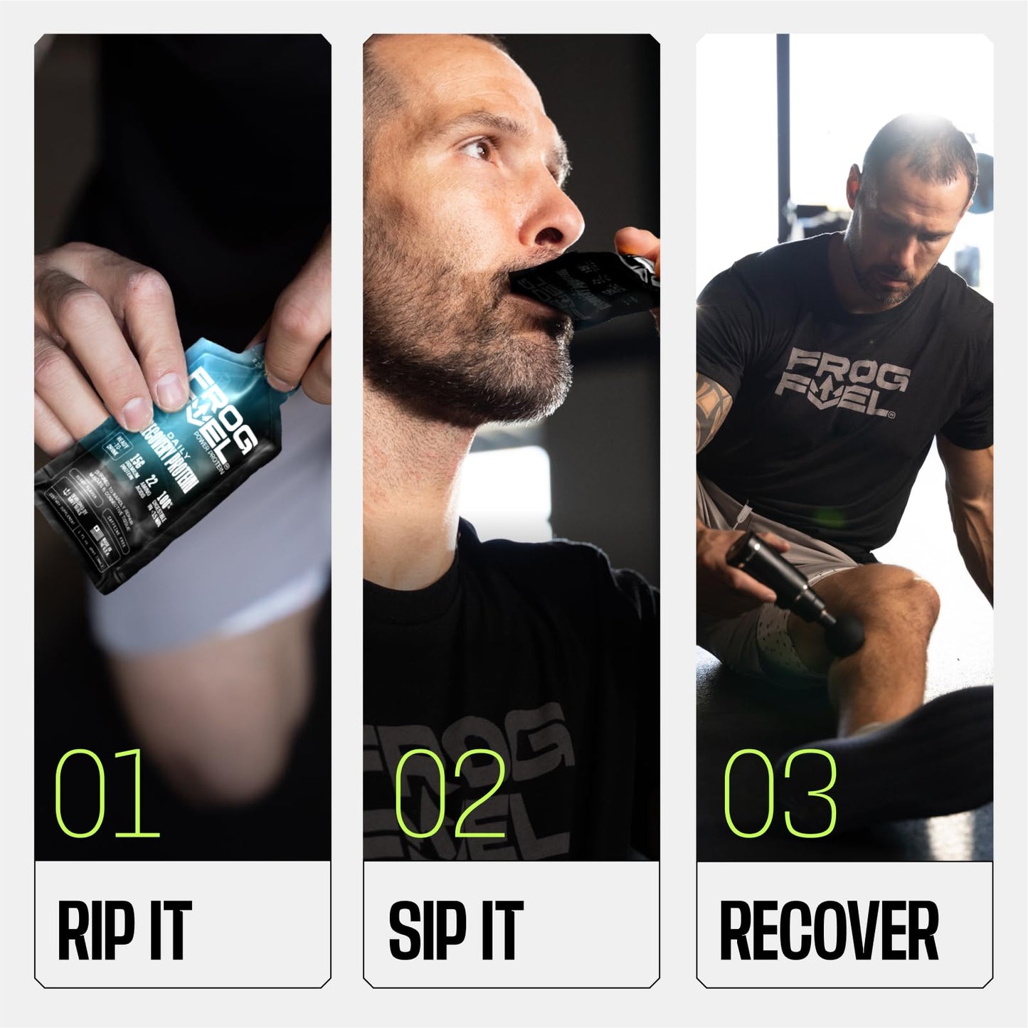 Frog Fuel Power Regular Complete Liquid Protein Shot, 15g, Nano Hydrolyzed & Grass Fed Collagen, Post Workout, Gluten Free, Fat & Sugar Free - dailyvitalstore