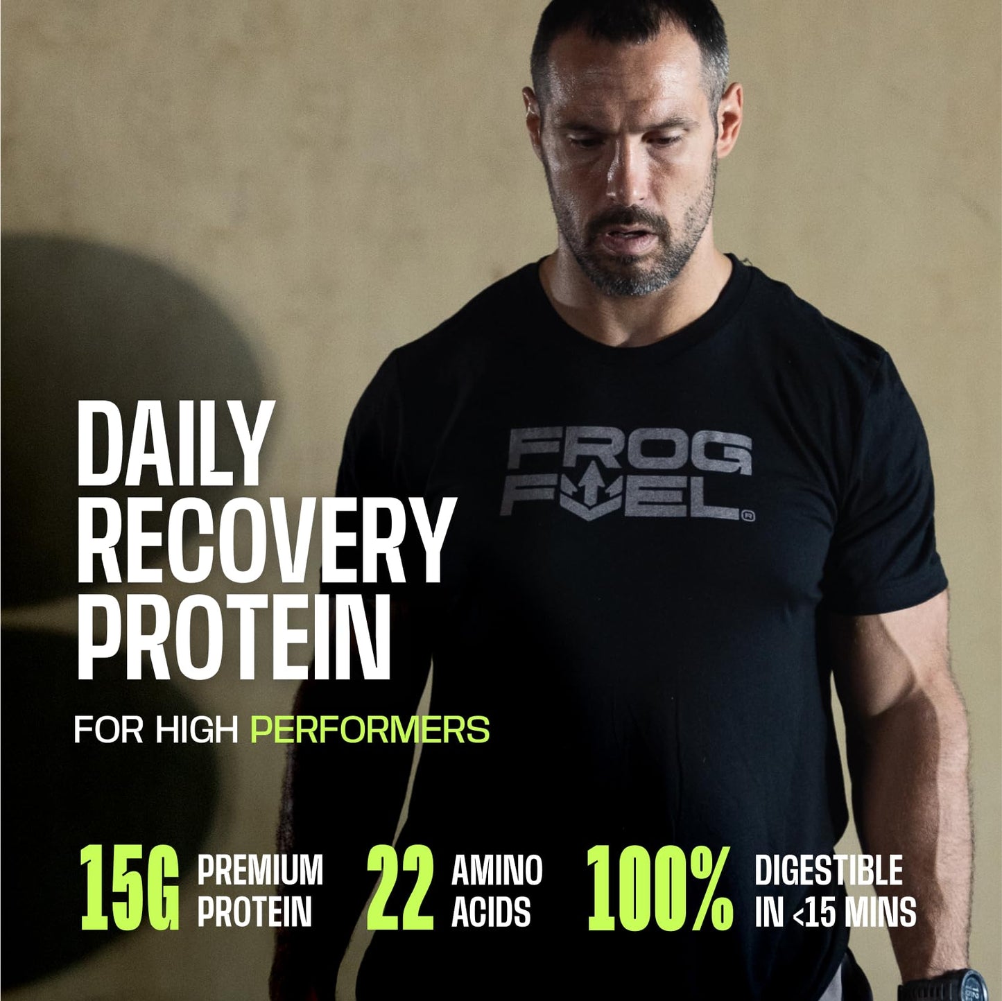 Frog Fuel Power Regular Complete Liquid Protein Shot, 15g, Nano Hydrolyzed & Grass Fed Collagen, Post Workout, Gluten Free, Fat & Sugar Free - dailyvitalstore
