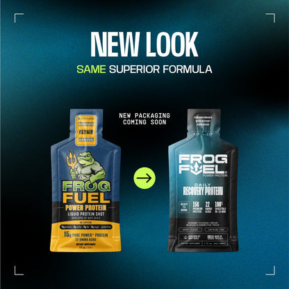 Frog Fuel Power Regular Complete Liquid Protein Shot, 15g, Nano Hydrolyzed & Grass Fed Collagen, Post Workout, Gluten Free, Fat & Sugar Free - dailyvitalstore