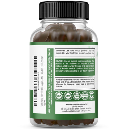 Fruit and Veggies Supplement (120 Gummies) - Premium Sugar-Free Superfood Super Green & Fruit Gummies for Adults - Immunity Support for Men & Women - Non GMO, Vegan Safe & Made in USA - dailyvitalstore