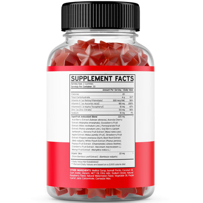 Fruit and Veggies Supplement (120 Gummies) - Premium Sugar-Free Superfood Super Green & Fruit Gummies for Adults - Immunity Support for Men & Women - Non GMO, Vegan Safe & Made in USA - dailyvitalstore