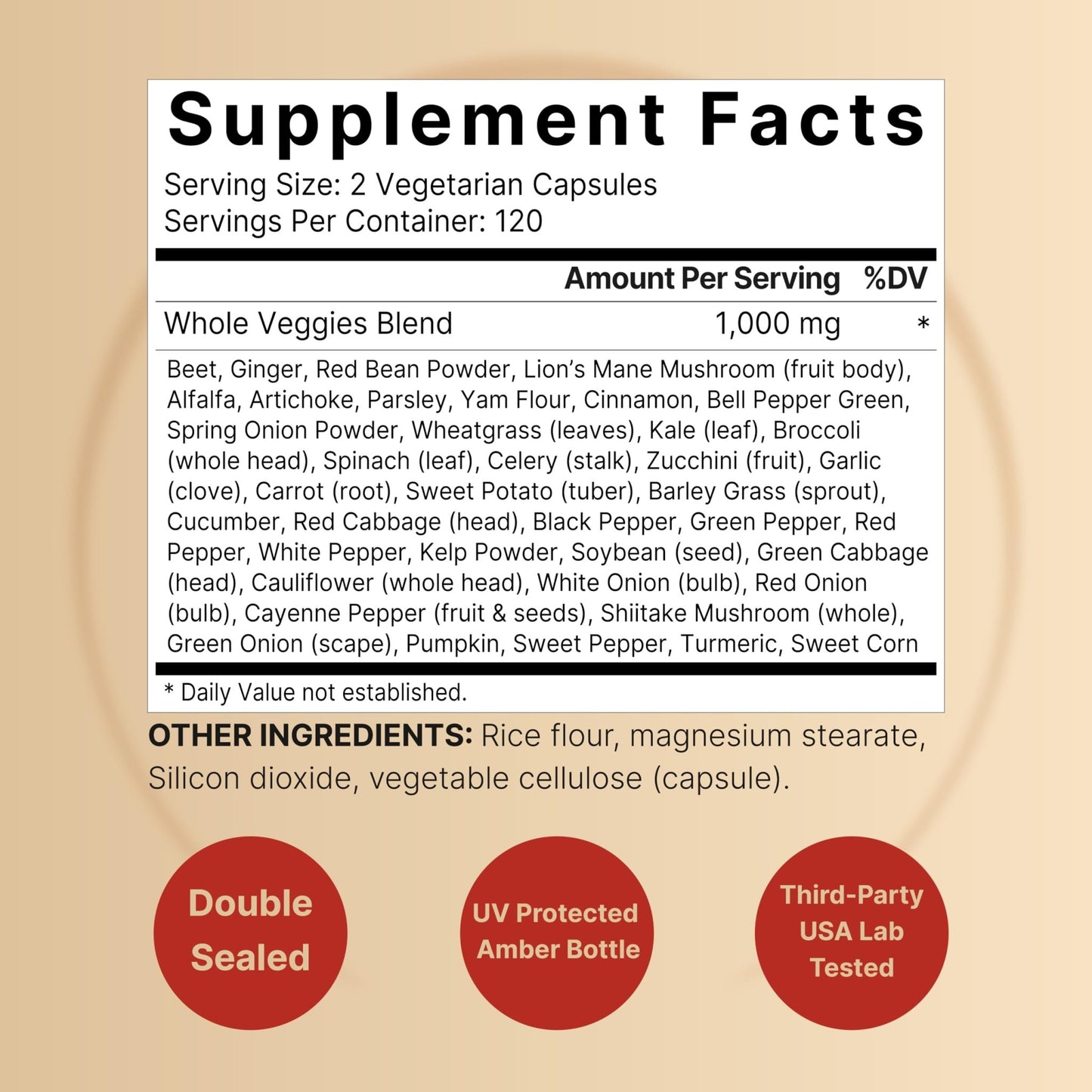 Fruit and Veggies Supplement – 480 Total Vegetarian Capsules | Balance of Natural 40 Whole Fruits & Veggies Blend | Fresh Superfood Formula with Vitamins and Minerals – Non-GMO - dailyvitalstore