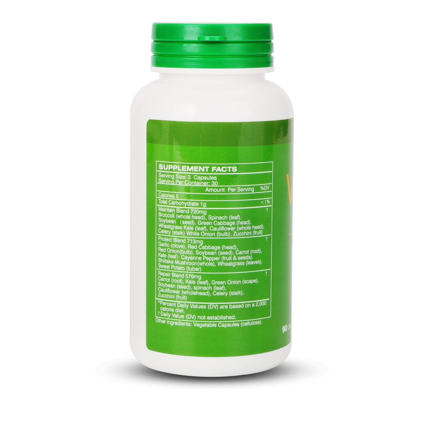 Fruit and Veggies Supplement Ingredients Natural – 4 Bottles 360 Total Vegetarian Capsules | Balance of Natural 16+18 Whole Fruits & Veggies Blend | Fresh Superfood Formula with Vitamins and Minerals - dailyvitalstore