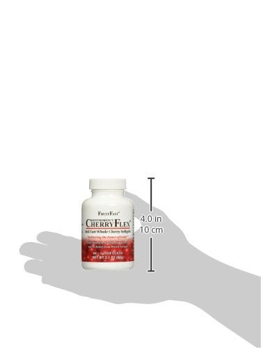 FruitFast CherryFlex 100% Red Tart Organic Cherry Concentrate Supplement - Chewable Softgel - 60 Count - Non-GMO and Gluten Free - Promotes Healthy Joint Function* - dailyvitalstore