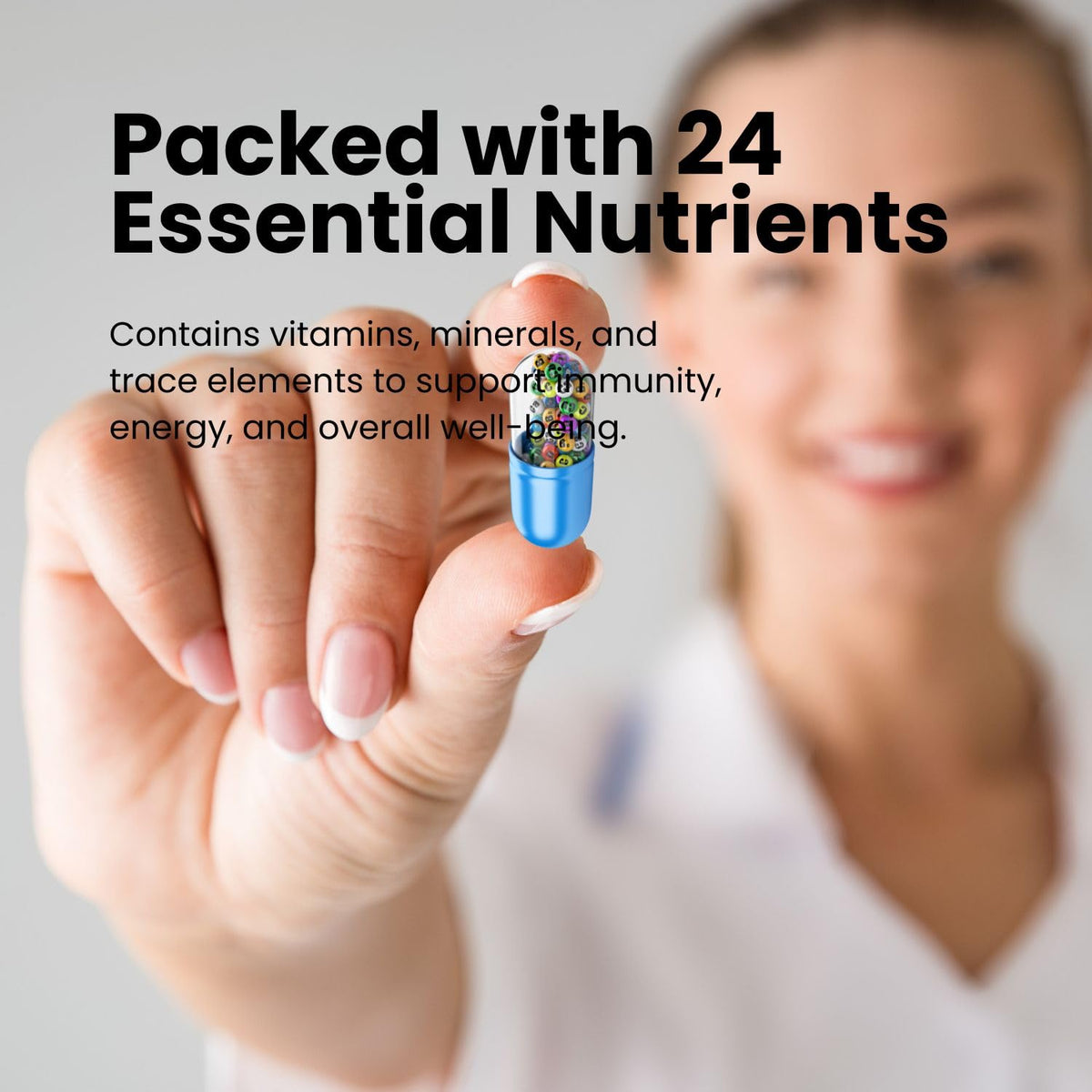 Fruits and Veggies Supplement, 36 Fruits & Vegetables with 24 Essential Vitamins, Minerals & Trace Elements,High in Fiber for Digestion & Constipation Relief,Daily Nutritional Support,120 Capsules - dailyvitalstore
