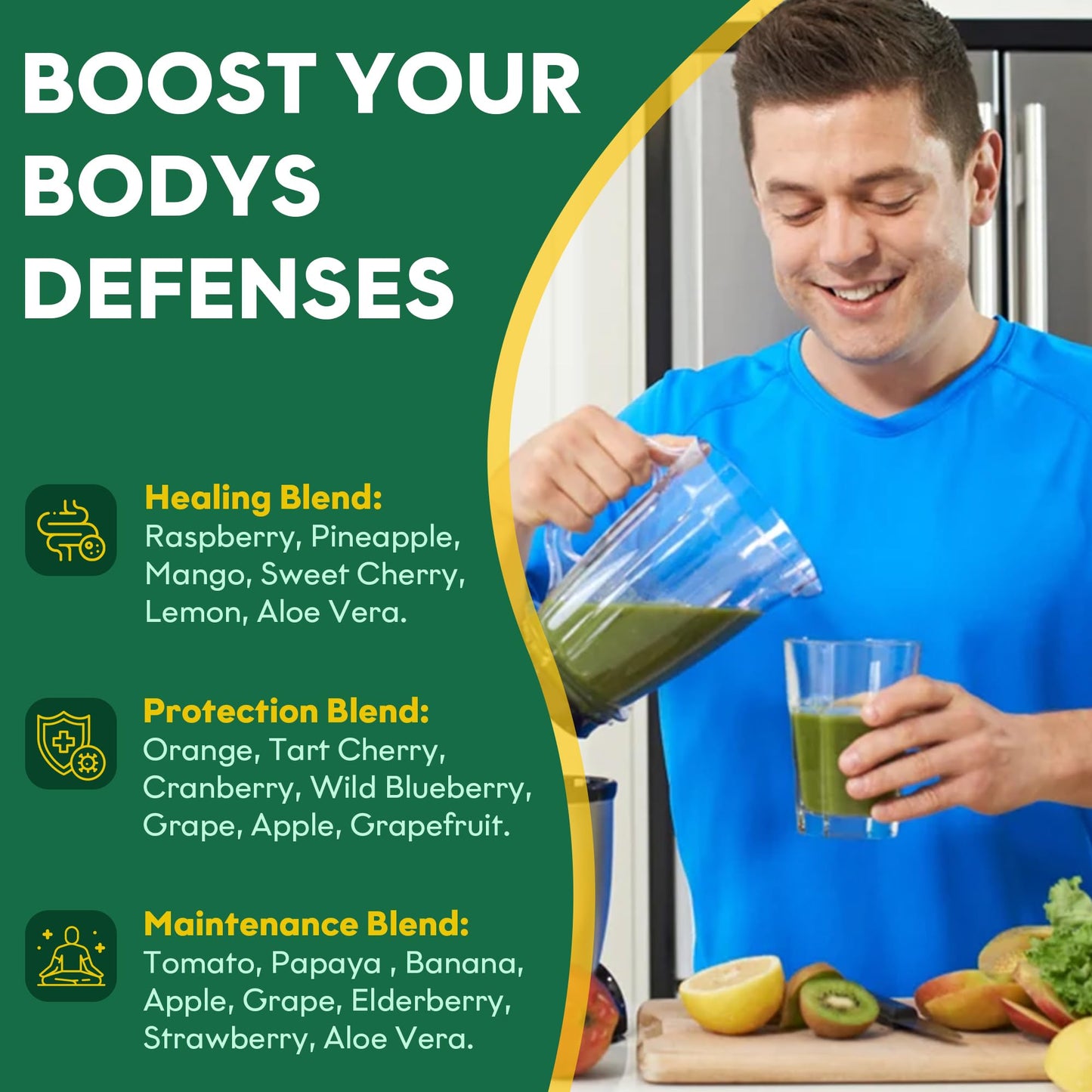 Fruits and Veggies Supplement (60 Day Supply) Powerfull Blend of 39 Whole Fruits and Veggies, Fills Nutritional Gaps, Get Energy, Well-being. USA Made Non-GMO/Vegan/Gluten Free. Packaging May Vary - dailyvitalstore
