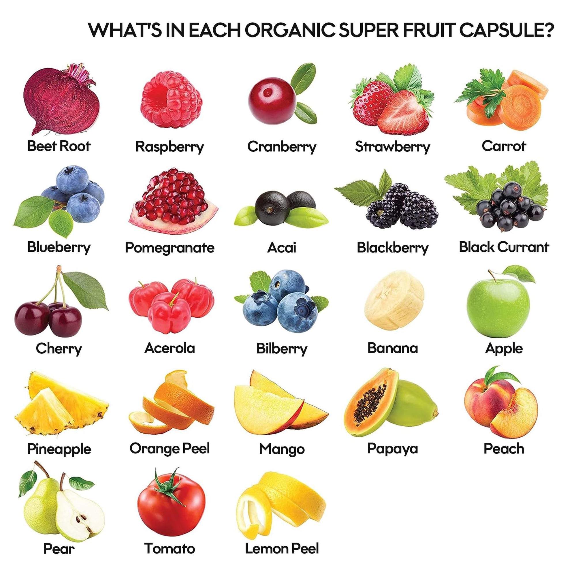 Fruits and Veggies Supplement (60 Day Supply) Powerfull Blend of 39 Whole Fruits and Veggies, Fills Nutritional Gaps, Get Energy, Well-being. USA Made Non-GMO/Vegan/Gluten Free. Packaging May Vary - dailyvitalstore