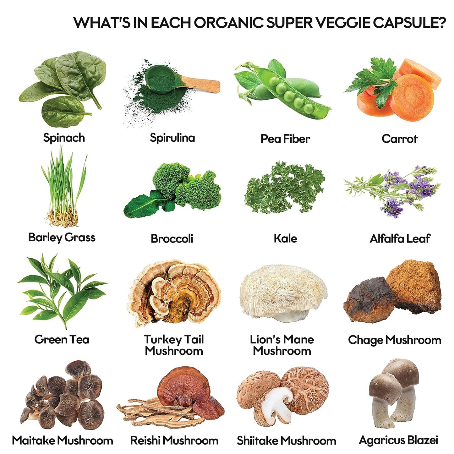 Fruits and Veggies Supplement (60 Day Supply) Powerfull Blend of 39 Whole Fruits and Veggies, Fills Nutritional Gaps, Get Energy, Well-being. USA Made Non-GMO/Vegan/Gluten Free. Packaging May Vary - dailyvitalstore