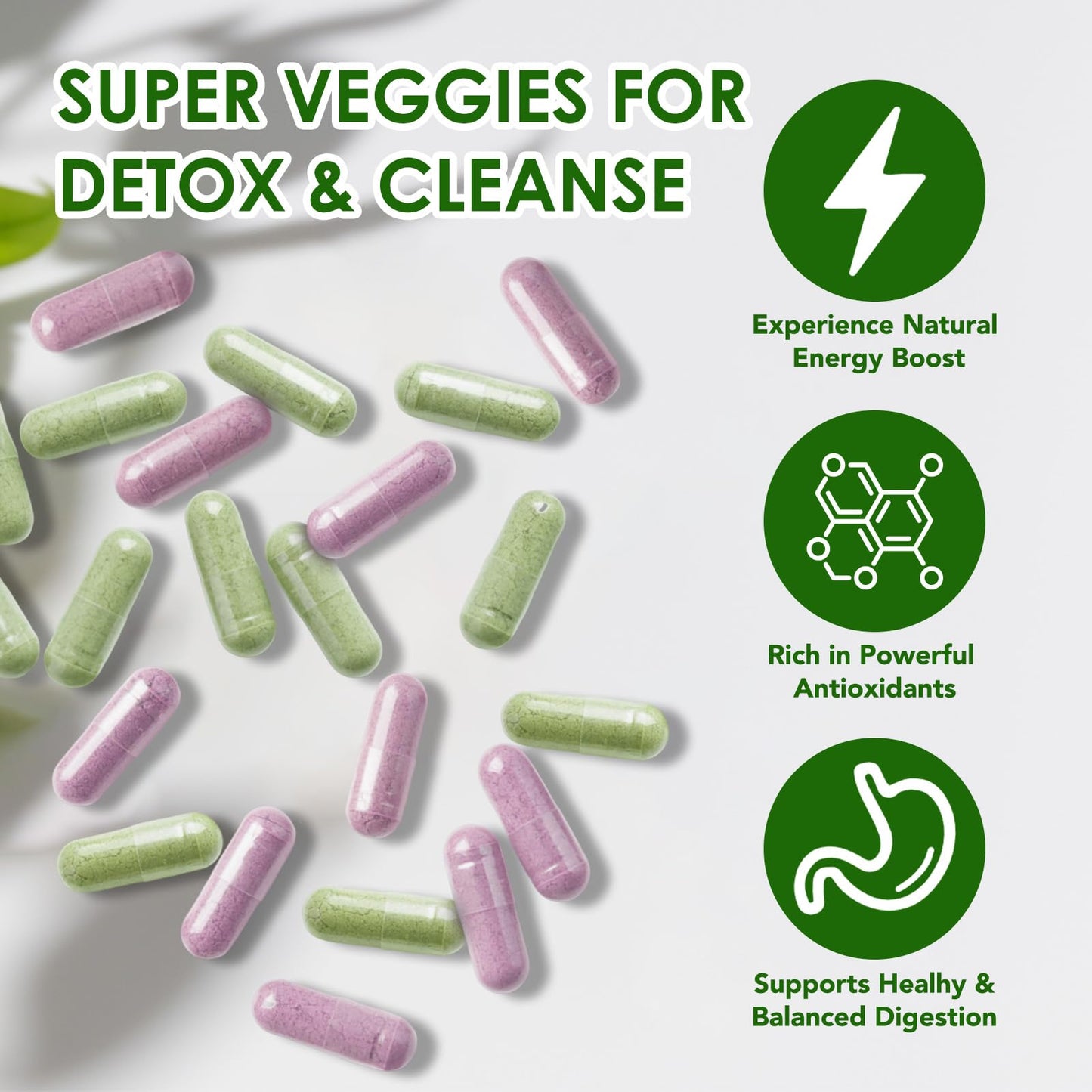 Fruits & Veggies Supplements - 2 Bottles 180 Total Vegetarian Capsules | BalanceNatural Vitamins Supplement Dietary Nutritional Balance,Lngredients Blended Vitamin & Mineral Whole Food Supplement - dailyvitalstore